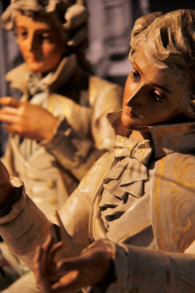 Detail orgelbeeld van Demetz