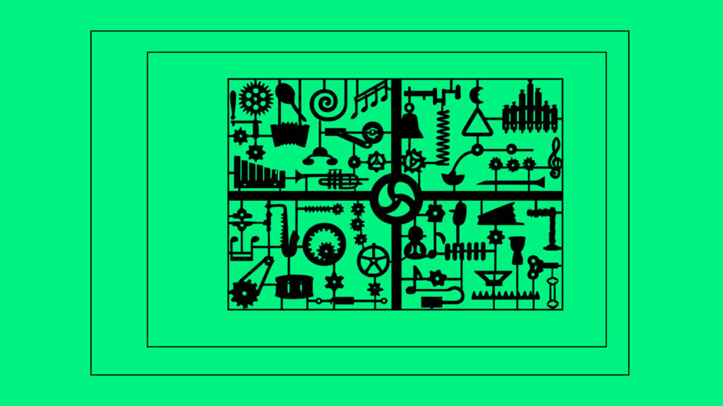 Grafisch beeld uit Music Machines & Me