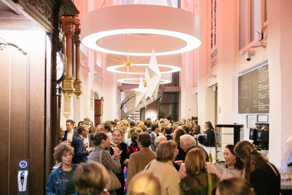 Borrel in het museumcafé van Museum Speelklok