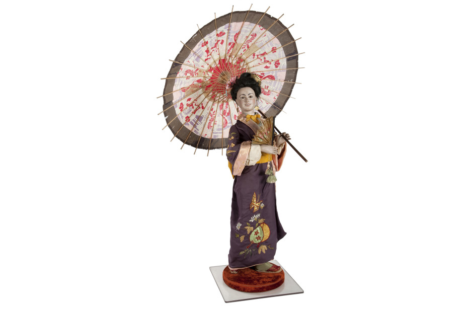 Japanse dame met parasol collectie Museum Speelklok Utrecht